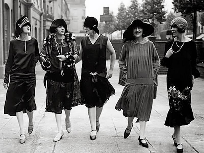 Mujeres flapper de los años 20