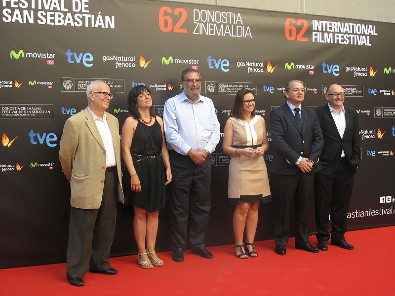 La dirección de la Academia de Cine junto a la dirección del Festival de cine de San Sebastián 