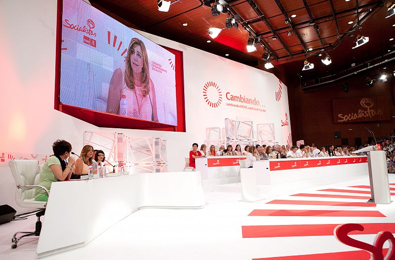 Susana Díaz, la presidenta de la Junta de Andalucía y del Congreso federal extraordinario del PSOE.