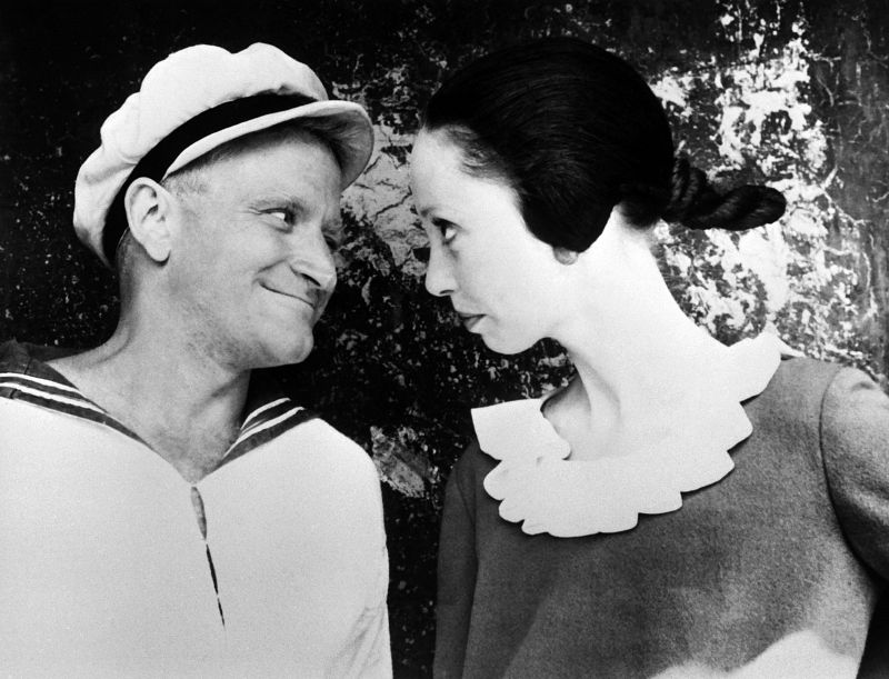 El actor en un fotograma del musical "Popeye" (1981)