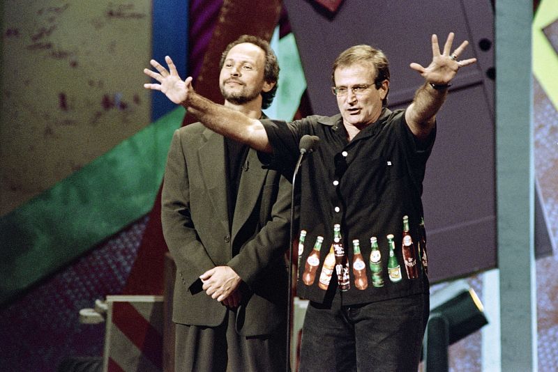 Robin Williams y Billy Cristal en 1995