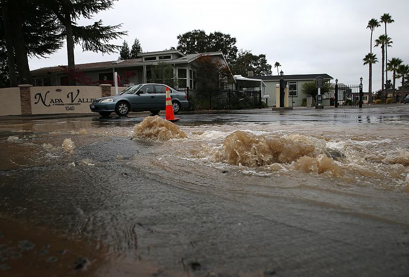 Destrozos provocados por el terremoto en Napa (California).