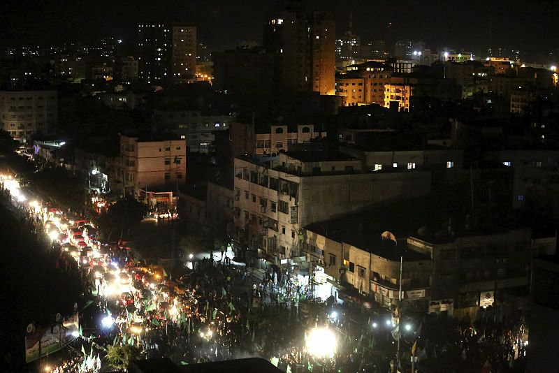 CELEBRACIONES DEL ALTO EL FUEGO EN GAZA