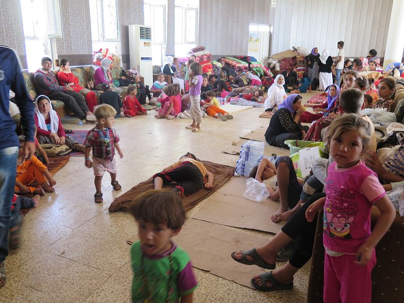 Refugiados que han huído del Estado Islámico en Janak, cerca de Dohuk