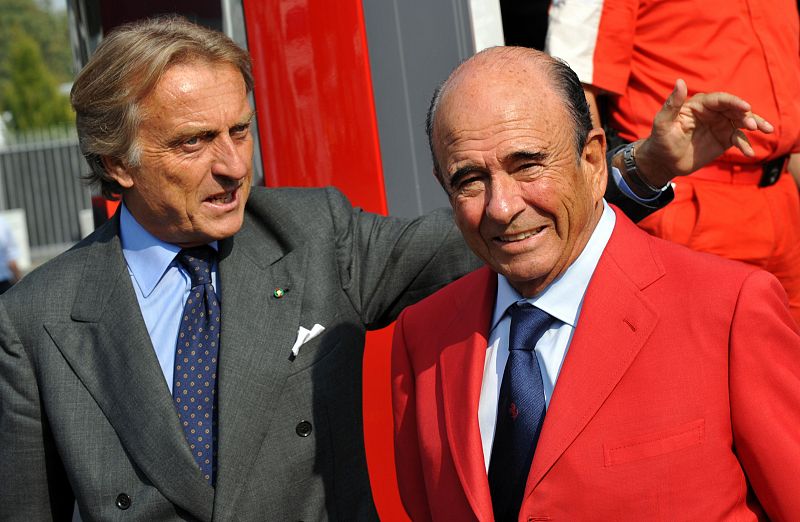 Emilio Botín con el presidente de Ferrari, Luca di Montezemolo