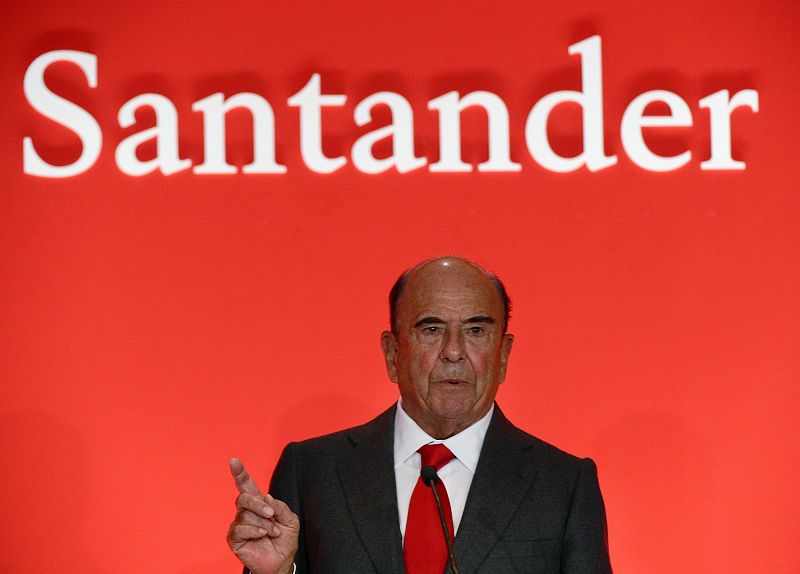 Emilio Botín, durante la última presentación anual de resultados del Santander, celebrada en enero de 2014