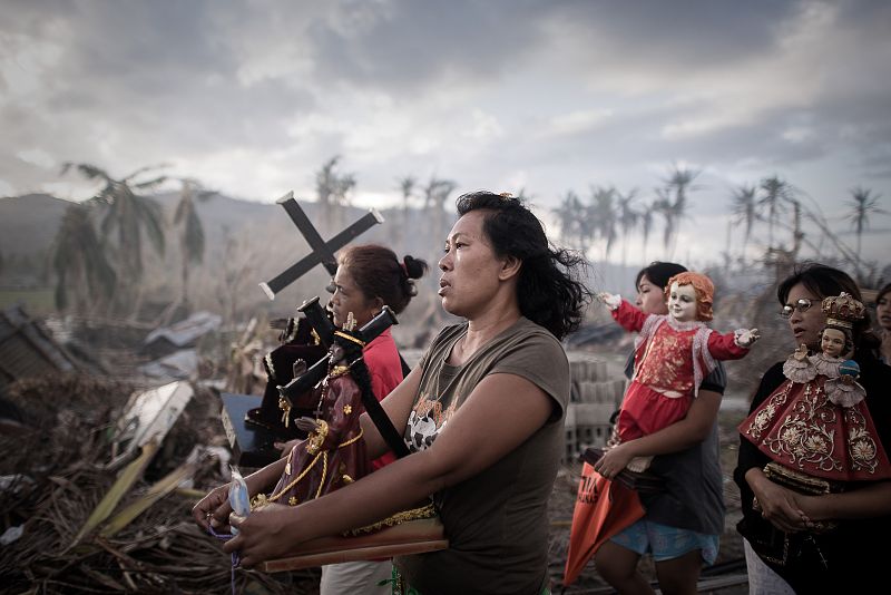 Phillippe López, primer premio individual. Supervivientes del tifón Haiyan en Filipinas