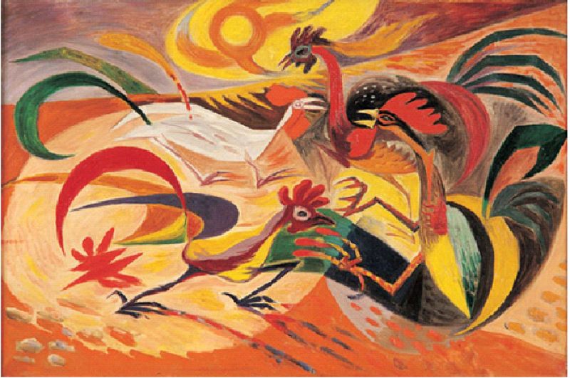 Masson, "Los gallos rojos", (1935)