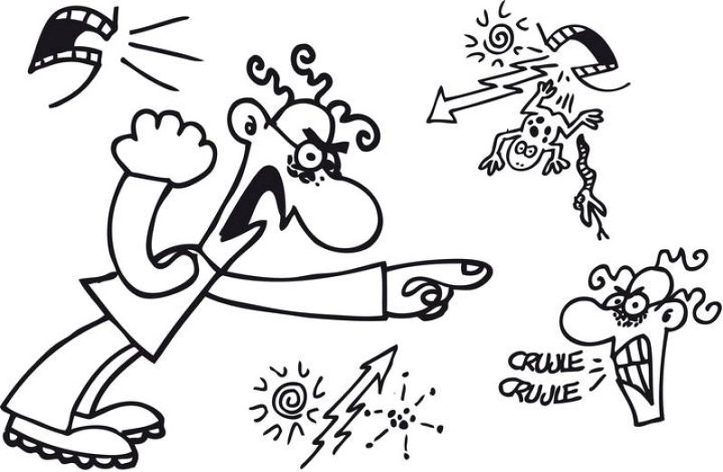 La ira expresada con dibujos de Forges
