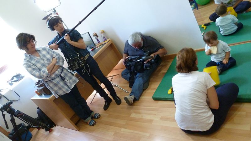 En clase de 'Atención Temprana' en la Fundación Síndrome de Down Madrid
