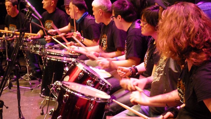 Percusión en el teatro Gaztambide de Tudela