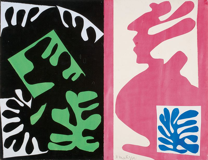 Henri Matisse, "Composición, negro y rojo" (1947)