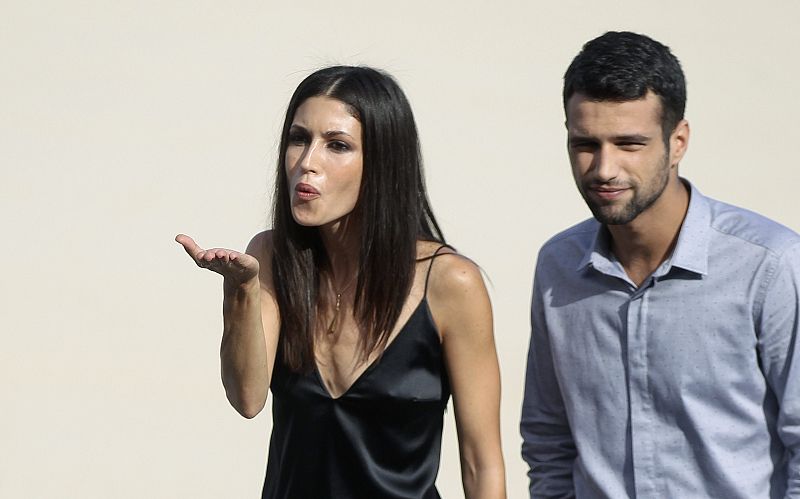 Los actores Jesús Castro y Nerea Barros posan antes de presentar su película 'La isla mínima'.