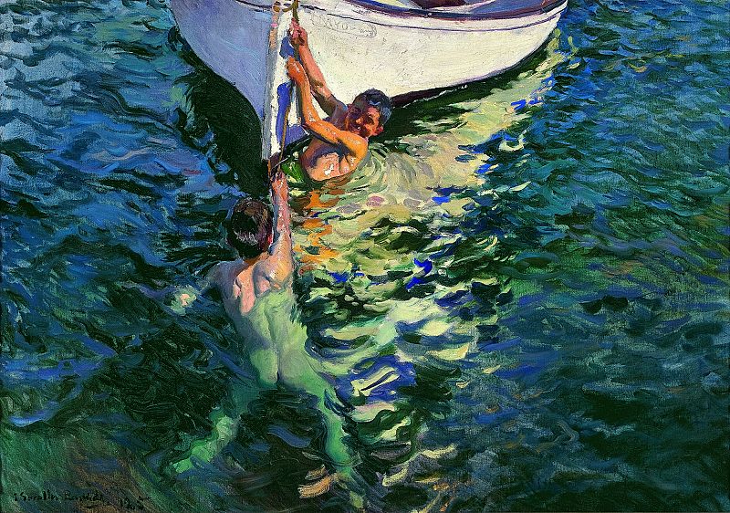 Sorolla, "El bote blanco. Jávea" (1905)