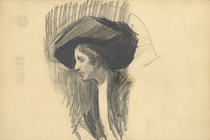 Sorolla, "Mujer con sombrero" (1911)