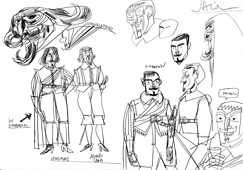 Bocetos de 'Las Meninas', de Santiago García y Javier Olivares