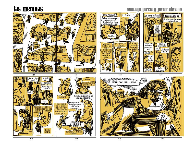 Storyboard de 'Las Meninas', de Santiago García y Javier Olivares