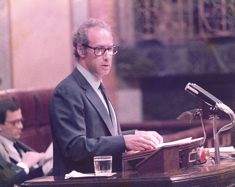 Boyer, en una intervención en el Congreso en diciembre de 1983