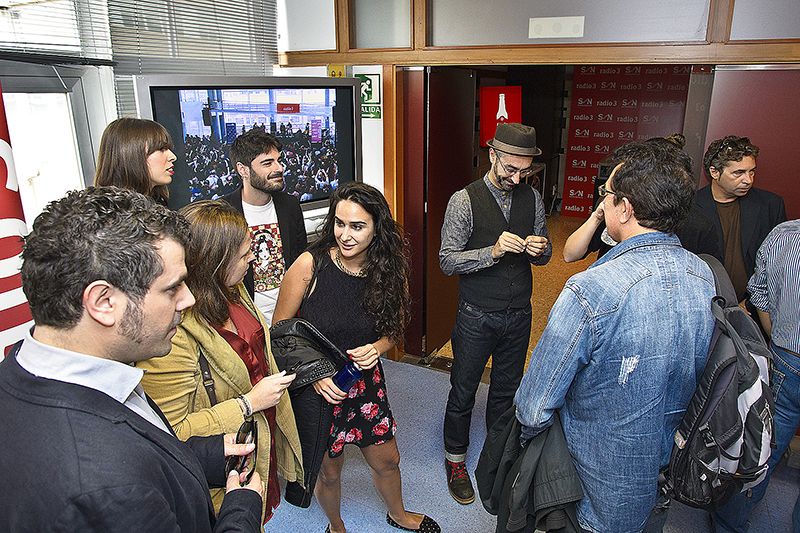 Invitados en la fiesta de inauguración del nuevo estudio de Radio 3