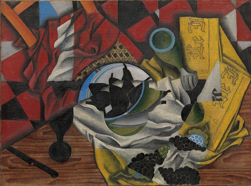 Juan Gris, "Peras y uvas sobre una mesa", (1913)