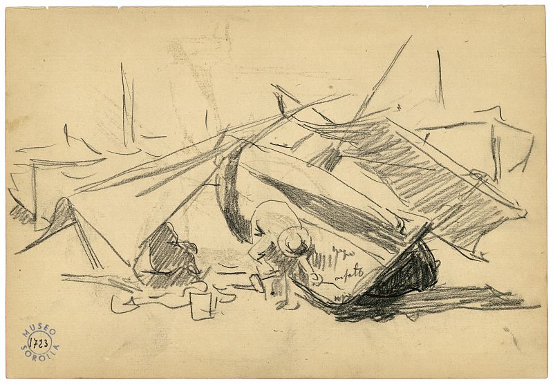 Sorolla, "Preparando la barca", (1894)