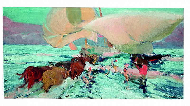 Sorolla, "La llegada de las barcas a Jávea", (1905)