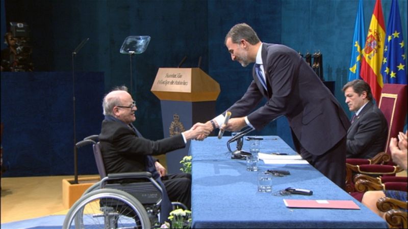 Premios Principe de Asturias 2014. Quino recoge su galardón