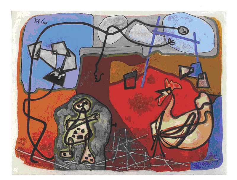 Matias Goeritz, "Gallo en la cueva", (1948)
