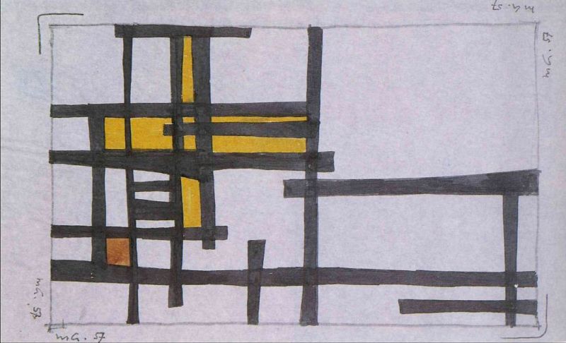 Matías Goeritz, "Diseño para vitrales de la catedral metropolitana", (1957)