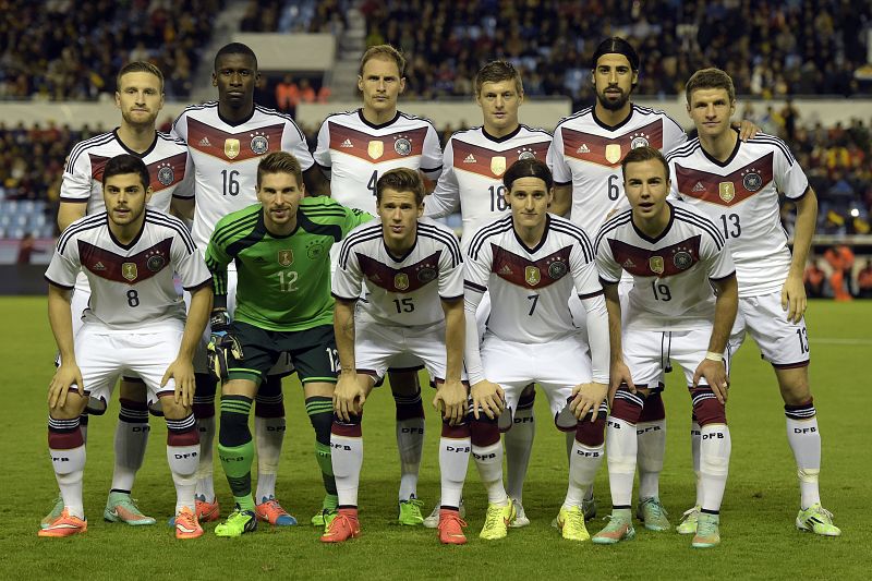 El once inicial germano.