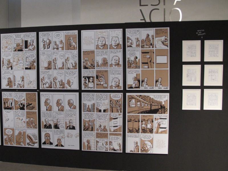 Páginas y bocetos de 'Arrugas'