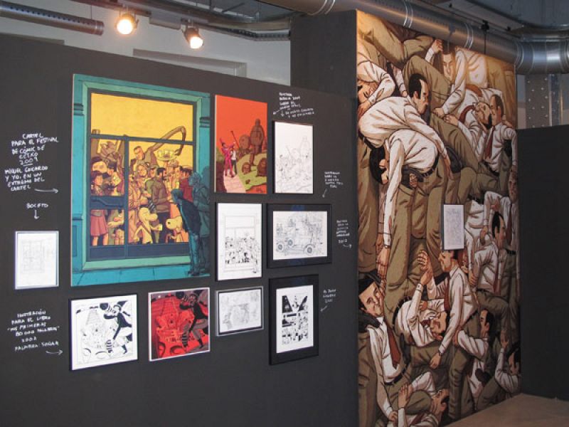 Uno de los paneles de  la exposición