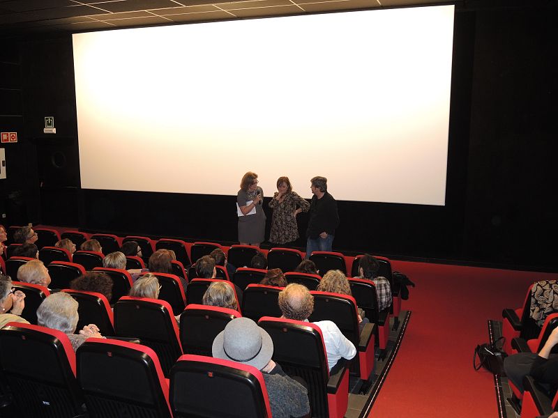 Ana Peláez, directora de 'Imprescindibles', Gemma Soriano, guionista del documental dedicado a Bigas Luna, y Sergi Castelar, realizador