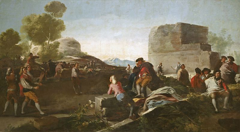 Francisco de Goya, "El juego de pelota a pala", (1779)