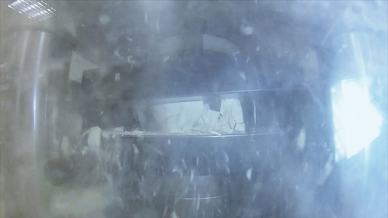 ¿Resultado? Ladrillos blancos, impermeables y muy resistentes.