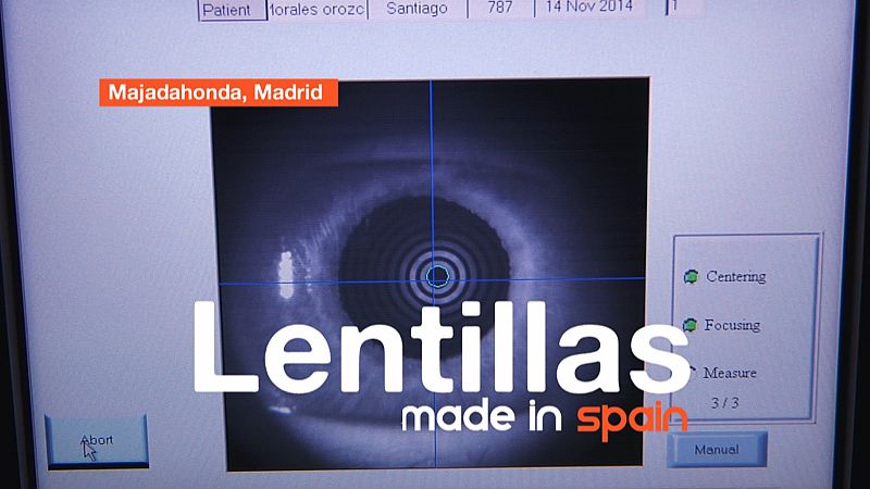 Antes de fabricarlas tenemos que graduar la vista para saber los parámetros que tenemos que dar a las lentillas.