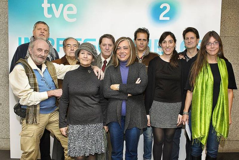  Familiares de Jardiel Poncela y equipo del documental