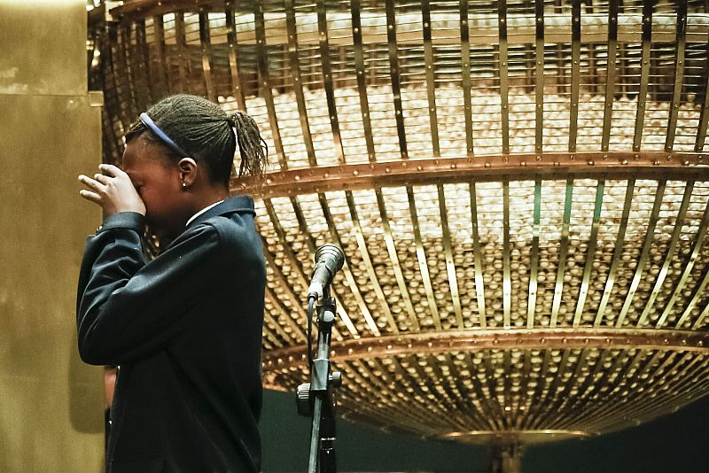 Una de las anécdotas del sorteo ha sido el momento en el que Maguette Fall Diop se ha equivocado cantando un número