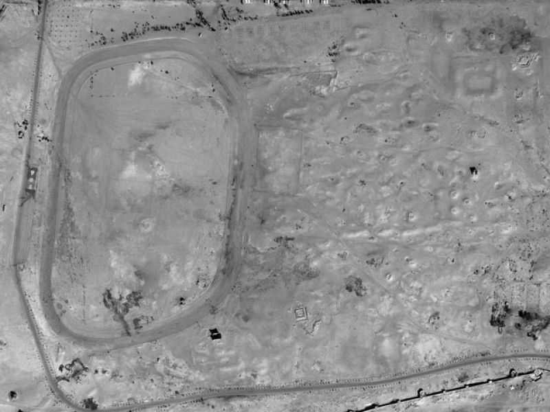 La parte noroeste de las ruinas de la ciudad de Palmira, en 2009.