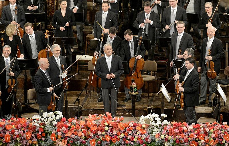 El director indio Zubin Mehta durante el concierto de Año Nuevo de 2015