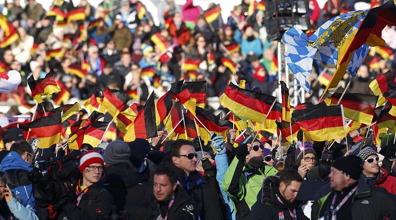 Uno de los atractivos de la prueba de Garmisch-Partenkirchen es su afluencia de público.