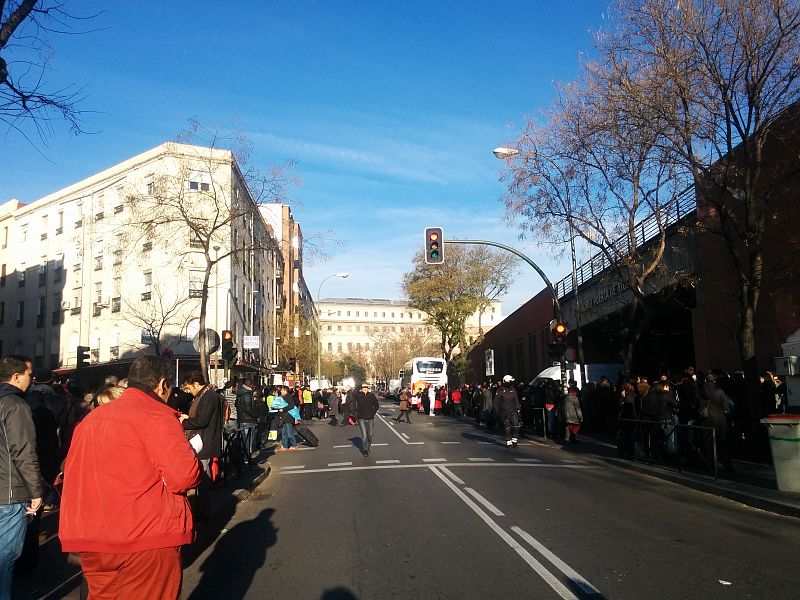 Imagen de la calle de Méndez Álvaro, uno de los puntos de acceso a la estación de Atocha