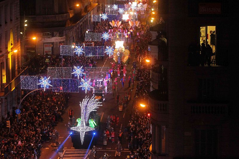 La cabalgata de los Reyes Magos en Barcelona