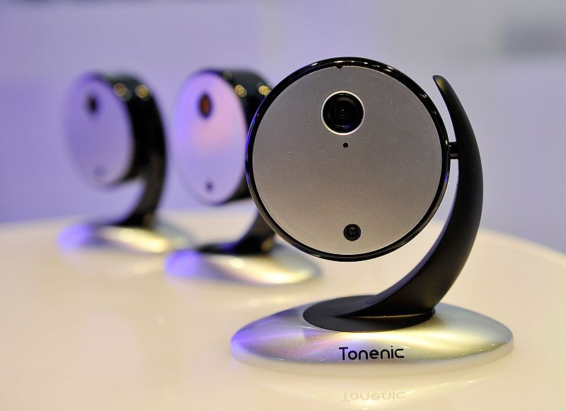 Las videocámaras Wi-Fi de Tonly Electronics presentadas en CES 2015.