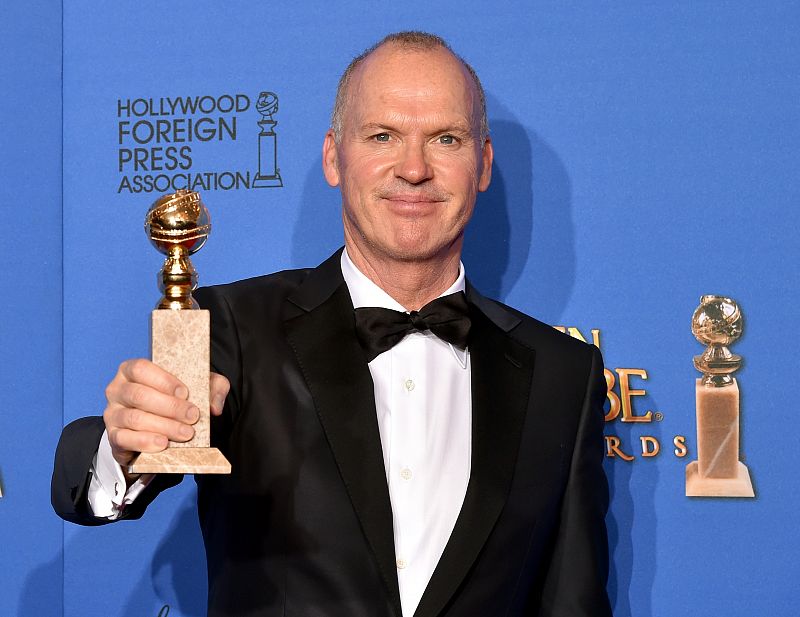 Michael Keaton se ha resarcido en esta edición de los Globos de Oro al obtener el premio a mejor actor de comedia o musical por 'Birdman'.