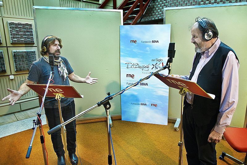 Antonio de la Torre y José María Pou, en un momento del primer ensayo de la obra.