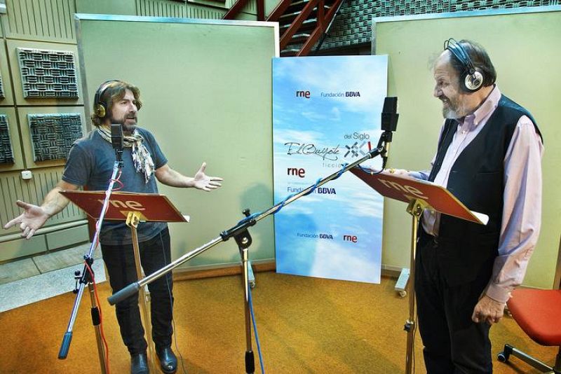 Antonio de la Torre y José María Pou, en un momento del primer ensayo de la obra.
