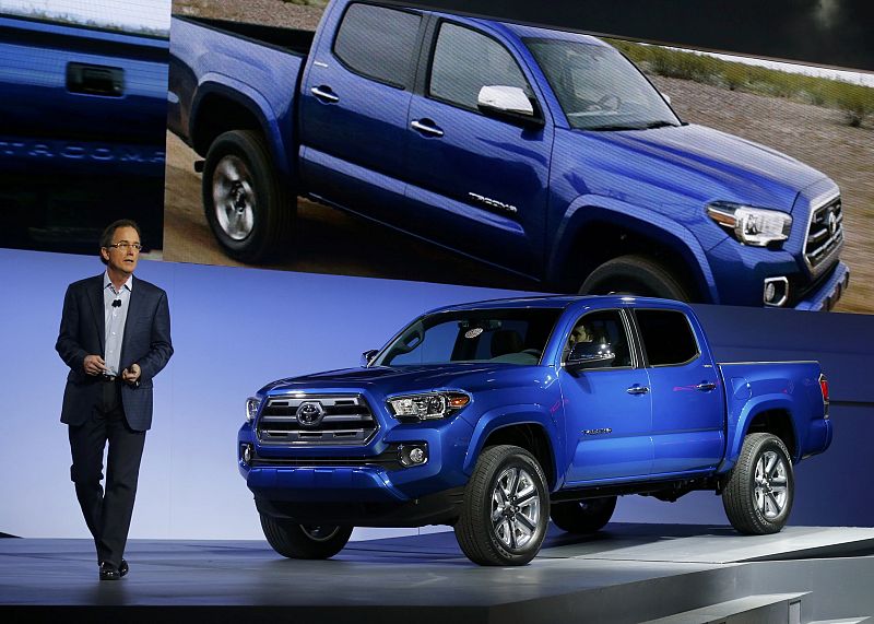 Bill Fay, vicepresidente de Toyota, durante la presentación de la furgoneta Toyota Tacoma.