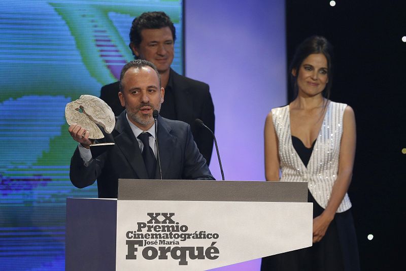 El actor Javier Gutiérrez recibe el Forqué 2015 a la mejor interpretación masculina, por su papel en 'La isla mínima',