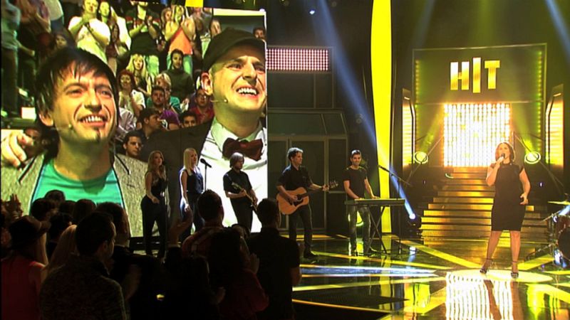 Alfonso y David, seleccionados por Rosa López, finalistas de 'Hit-La Canción'.